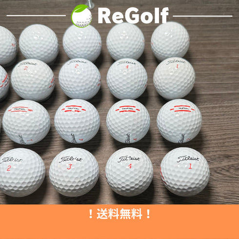 【中古】 【送料無料】 ロストボール タイトリスト Trufeel トゥルーフィール ホワイト 年式混合 20球 Bランク ゴルフボール リゴルフ